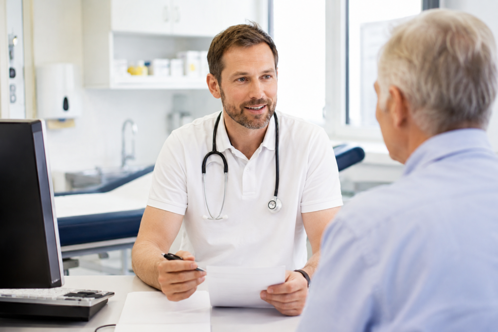 Zur Stellenbeschreibung „Facharzt für Allgemeinmedizin/Innere Medizin (m/w/d)“